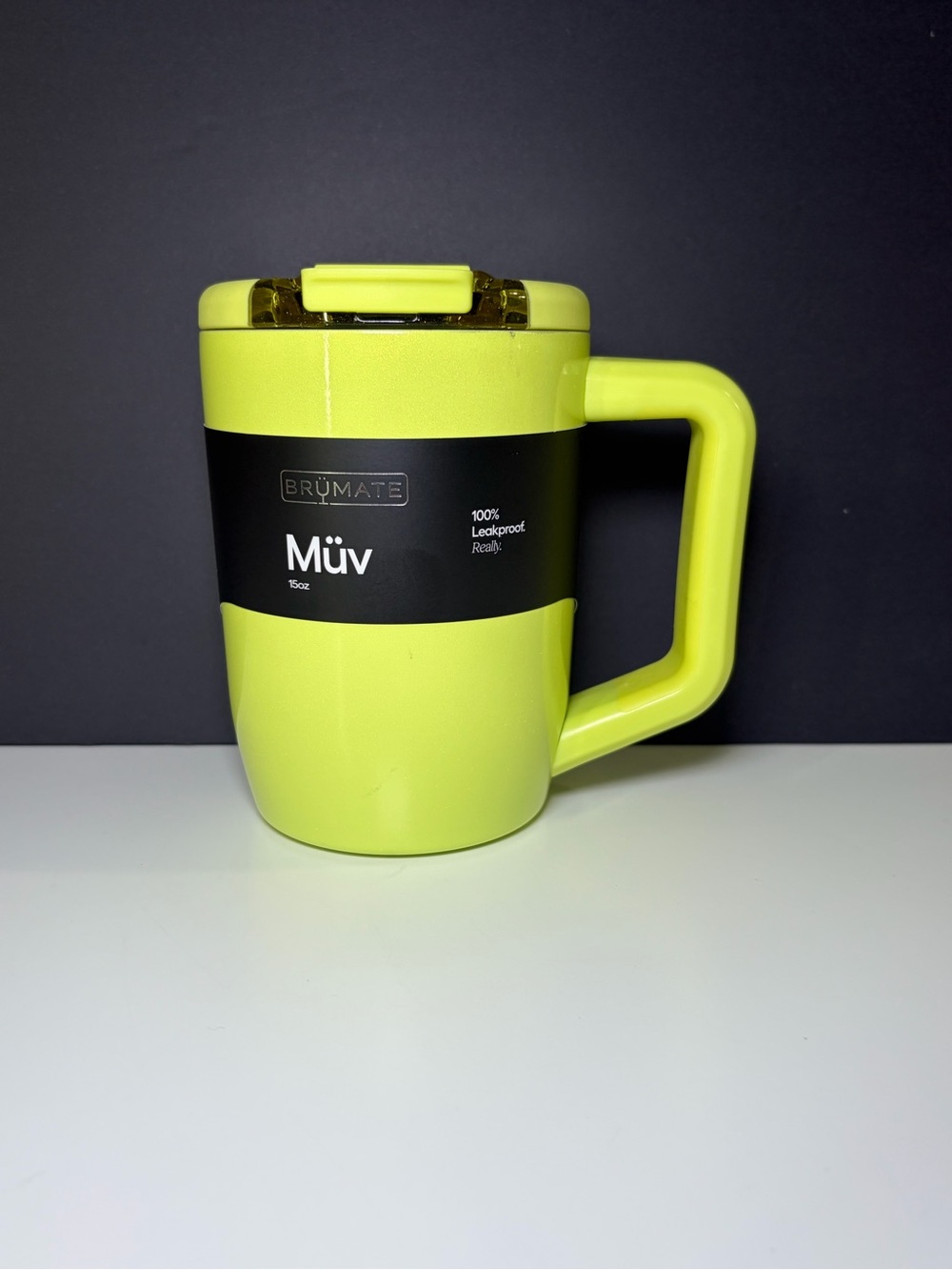 Brumate Lemon Lime Shimmer Muv 15oz BNWT